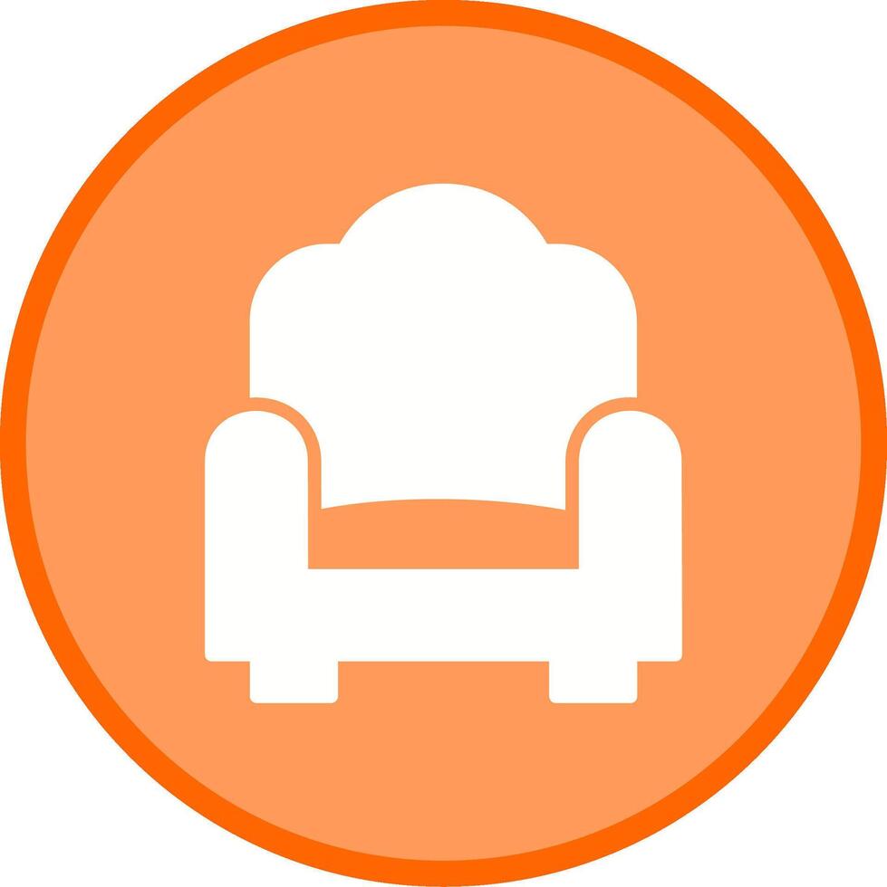 single sofa vector icoon