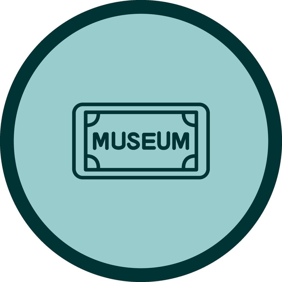 museum label vector icoon