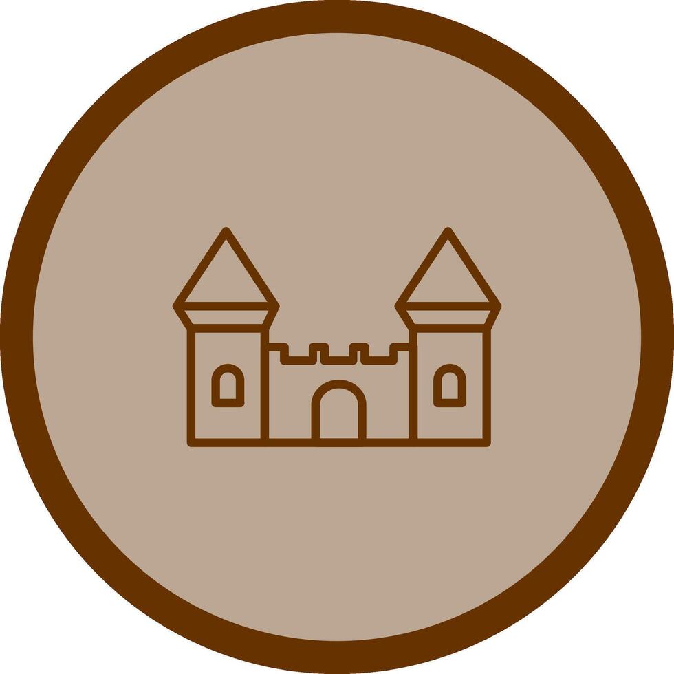 kasteel vector pictogram