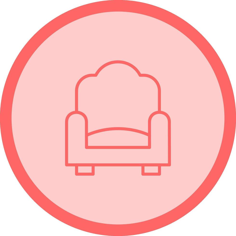 single sofa vector icoon