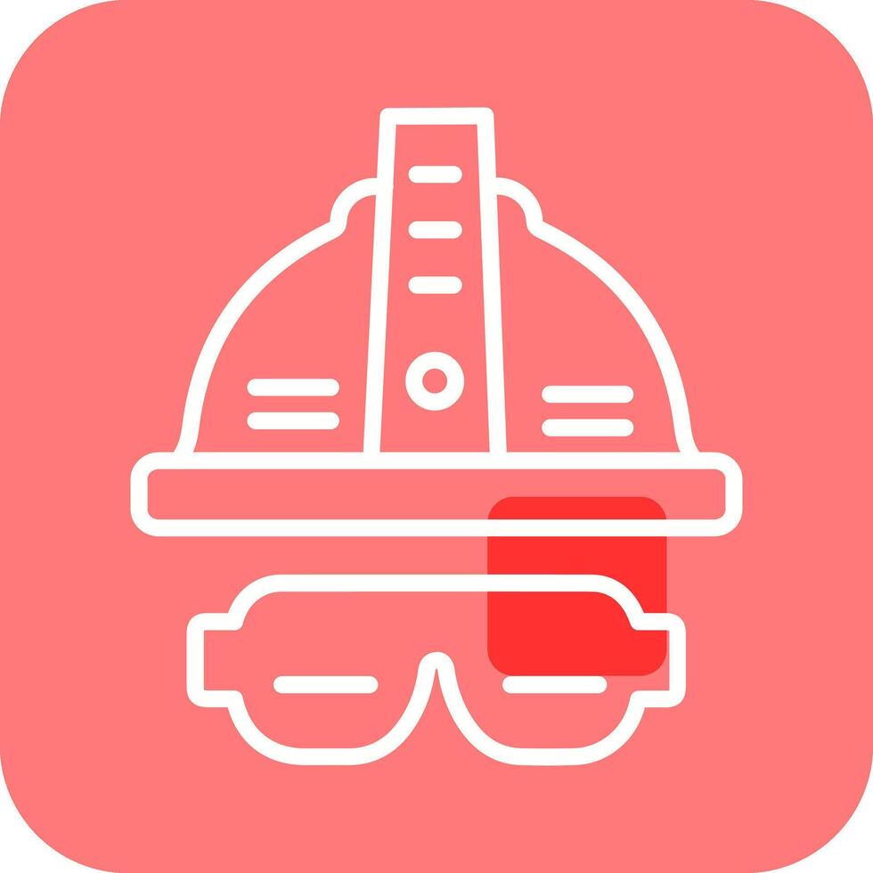 bril en helm vector icoon
