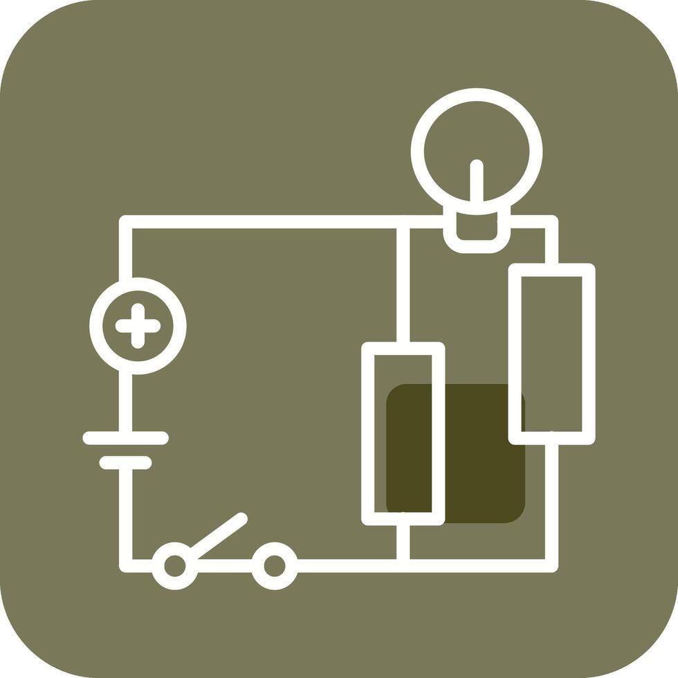 elektrisch stroomkring vector icoon