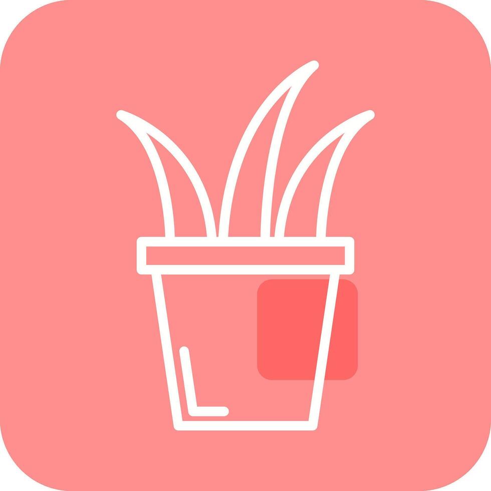 gras pot vector icoon