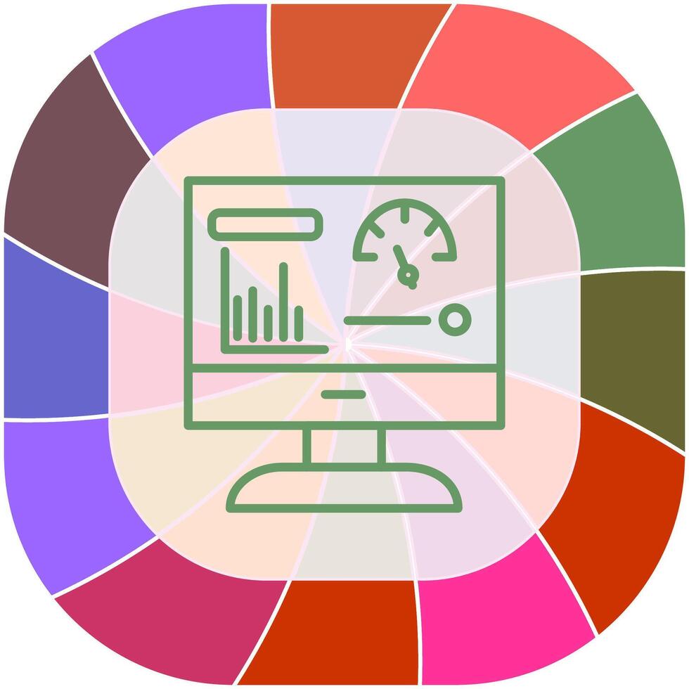 dashboard vector pictogram