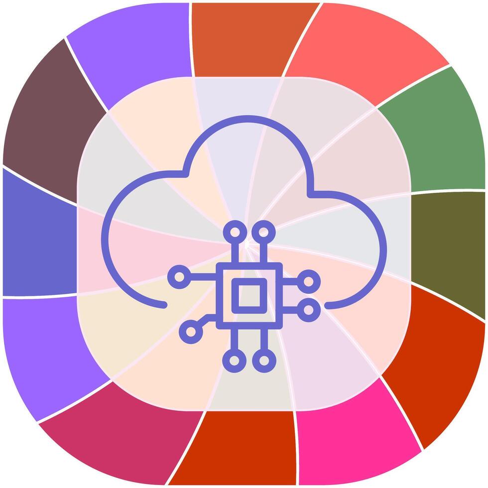 cloud computing vector icon