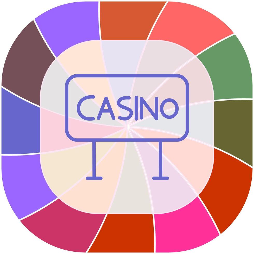 casino teken vector icoon