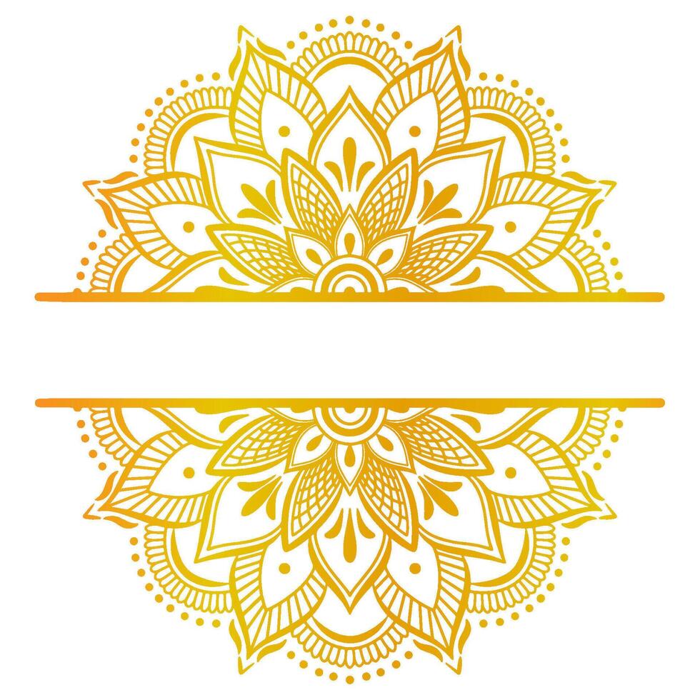 decoratief gouden mandala vector