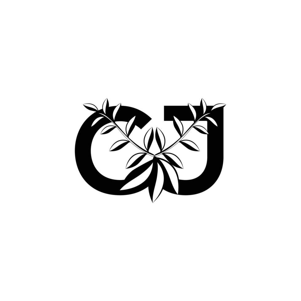 alfabet letters initialen monogram logo jc, cj, j en c vector