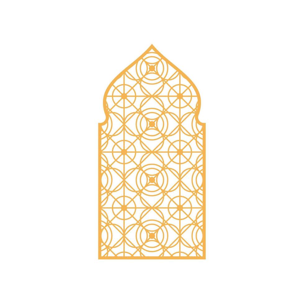 Arabisch sier- ramen. Islamitisch boog, Arabisch sier- traditioneel moslim vector illustratie ontwerp. decoratief Arabisch venster met arabesk sier- patronen, Islamitisch poort Indisch deur.