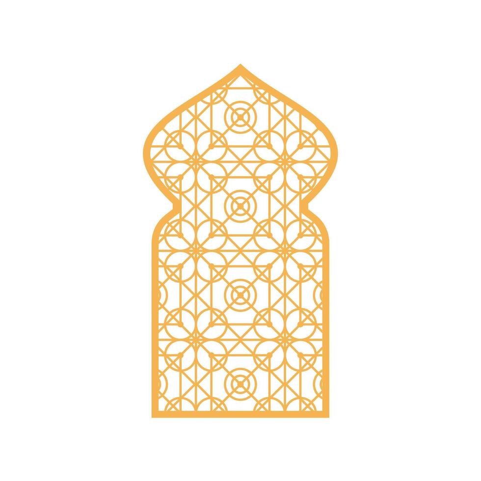 Arabisch sier- ramen. Islamitisch boog, Arabisch sier- traditioneel moslim vector illustratie ontwerp. decoratief Arabisch venster met arabesk sier- patronen, Islamitisch poort Indisch deur.