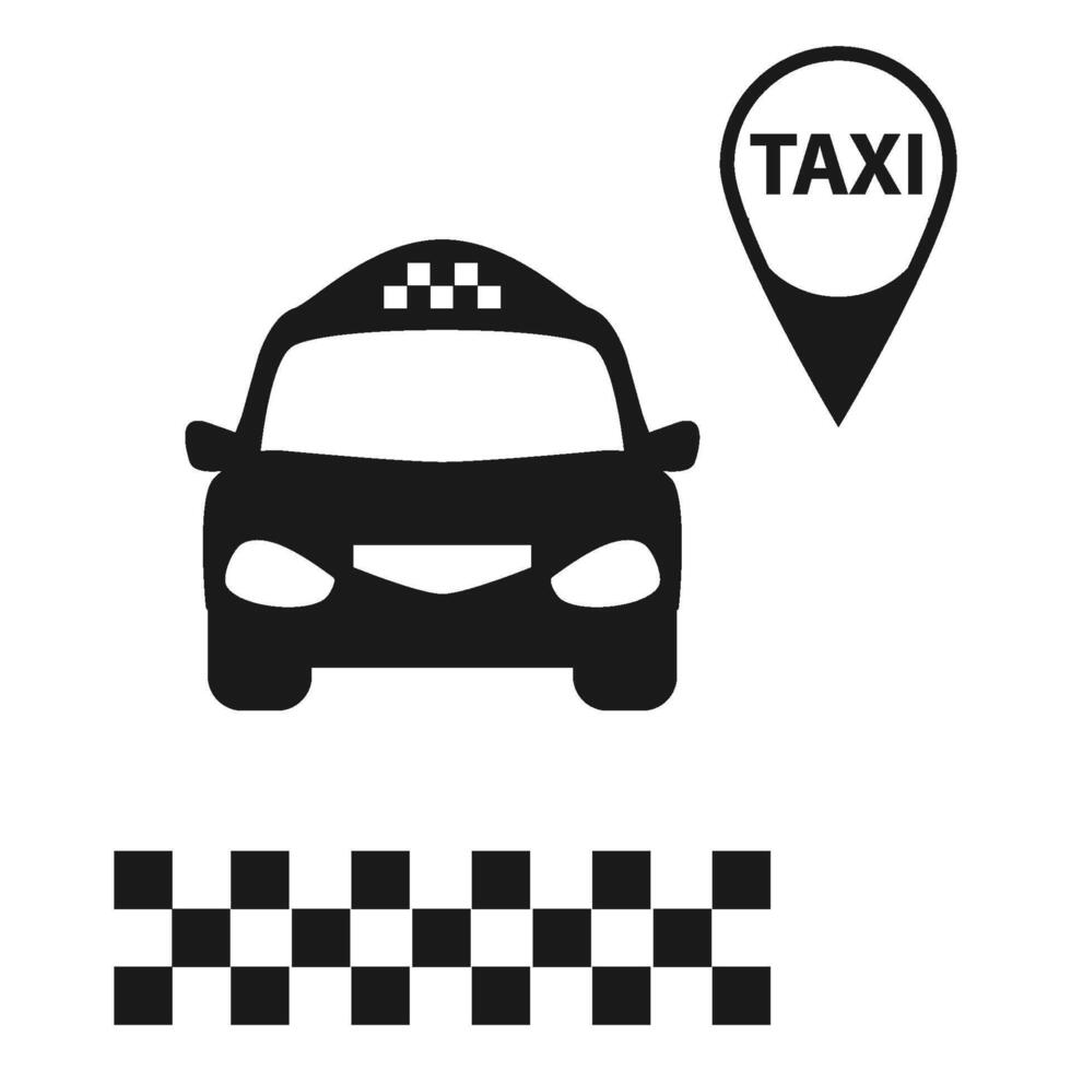 taxi icoon vector ontwerp sjabloon