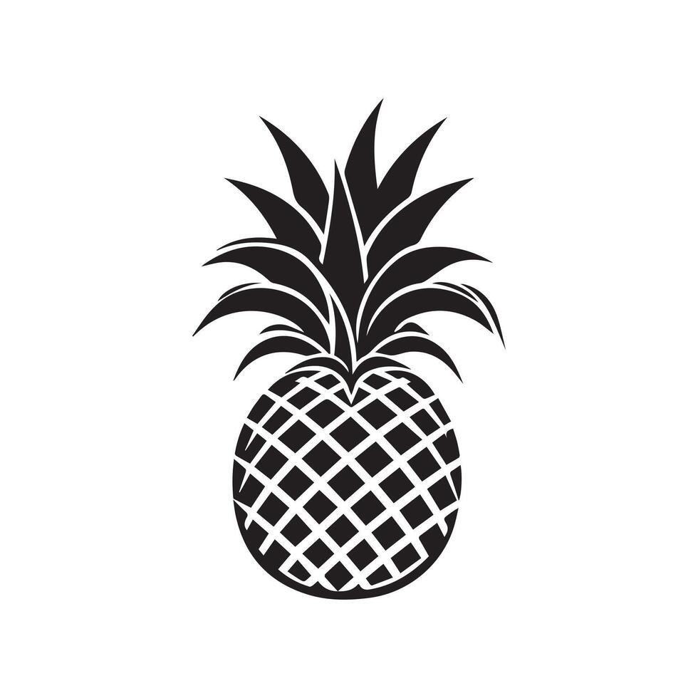 ananas natuurlijk voedsel icoon. versheid zoet kunst vector ontwerp.