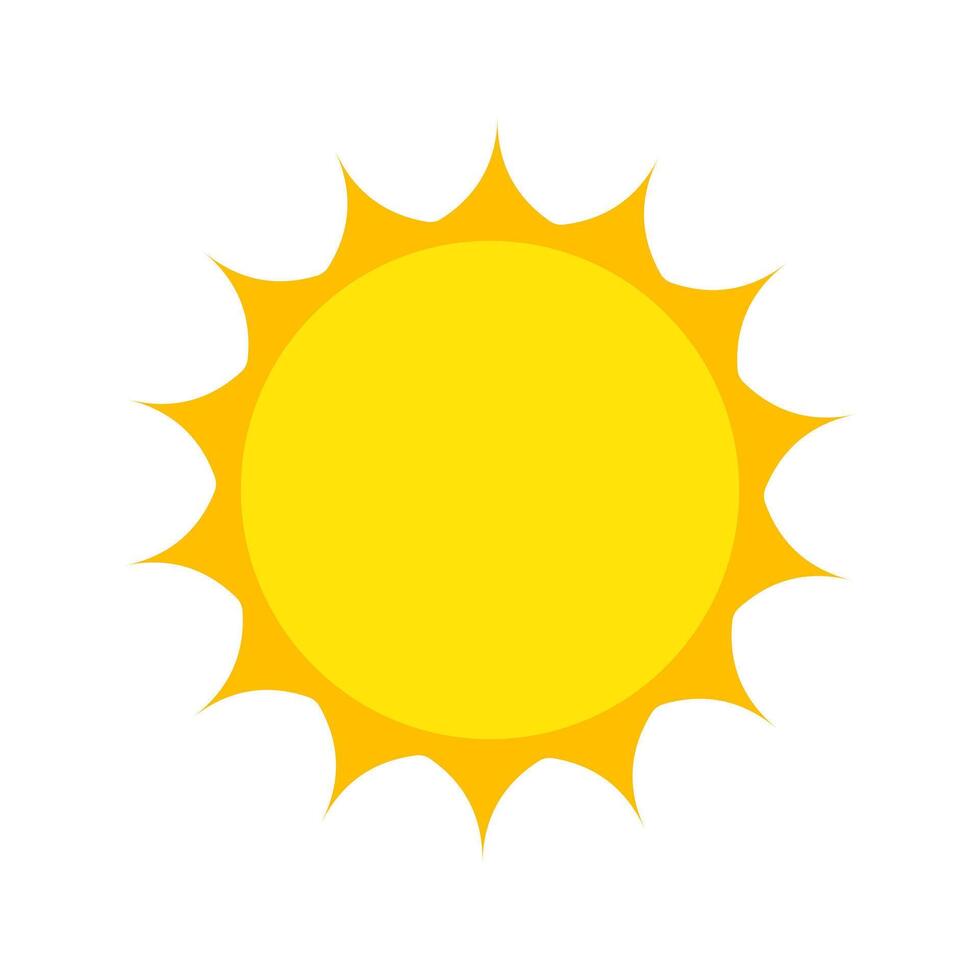 zon icoon. modieus vector zomer symbool voor website ontwerp