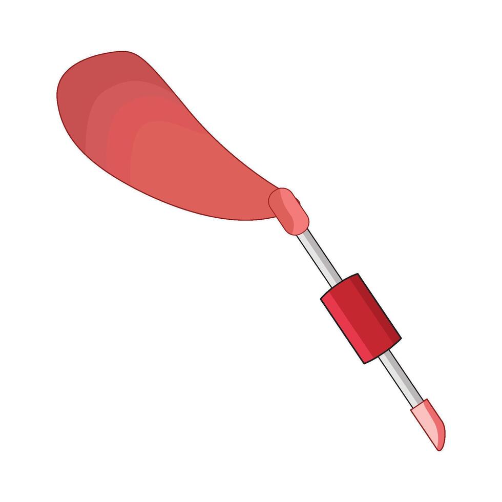 illustratie van dubbele hoofd lippenstift vector