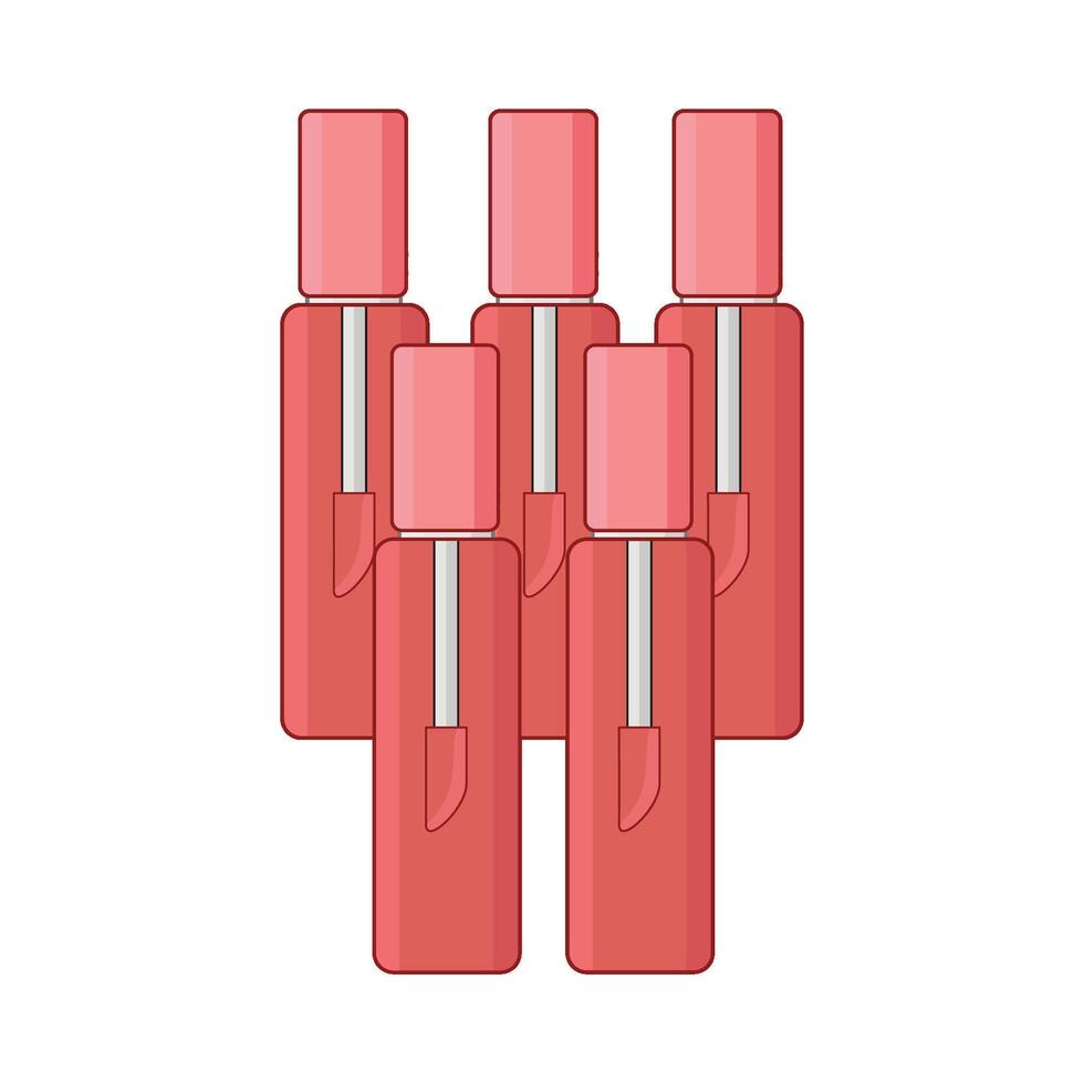 illustratie van vloeistof lippenstift vector