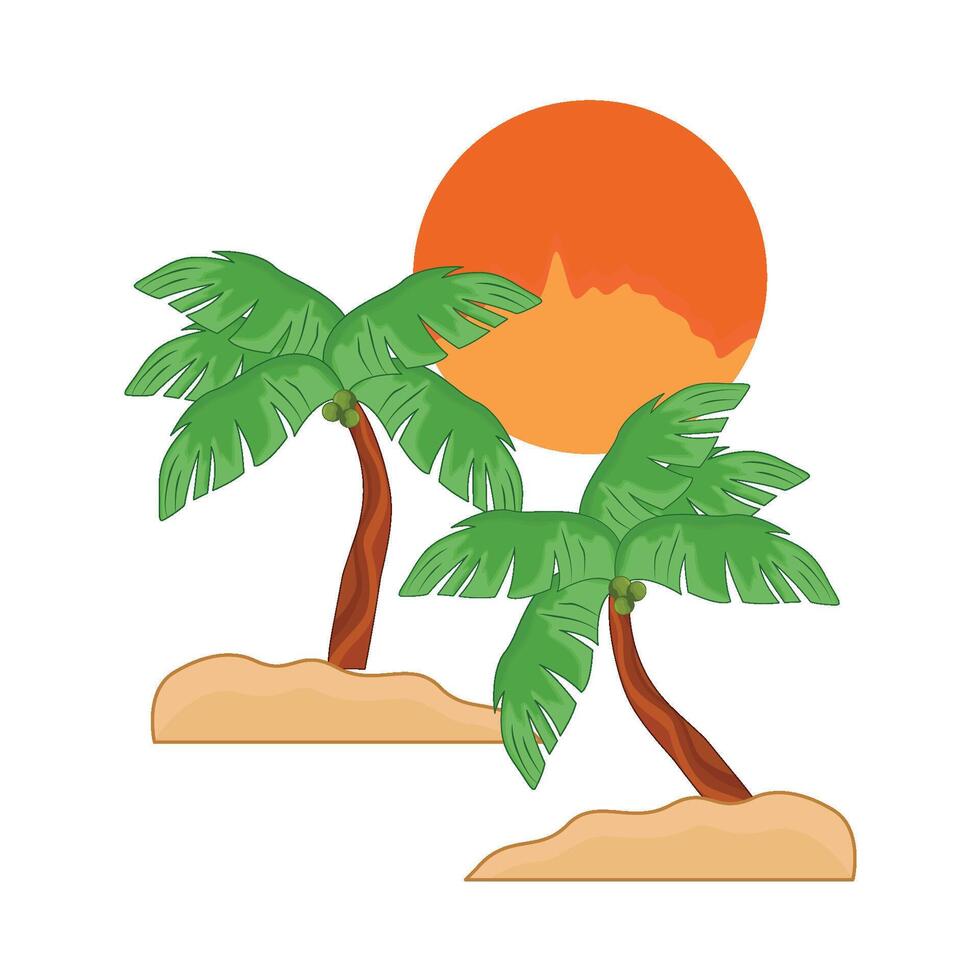 illustratie van palm boom vector