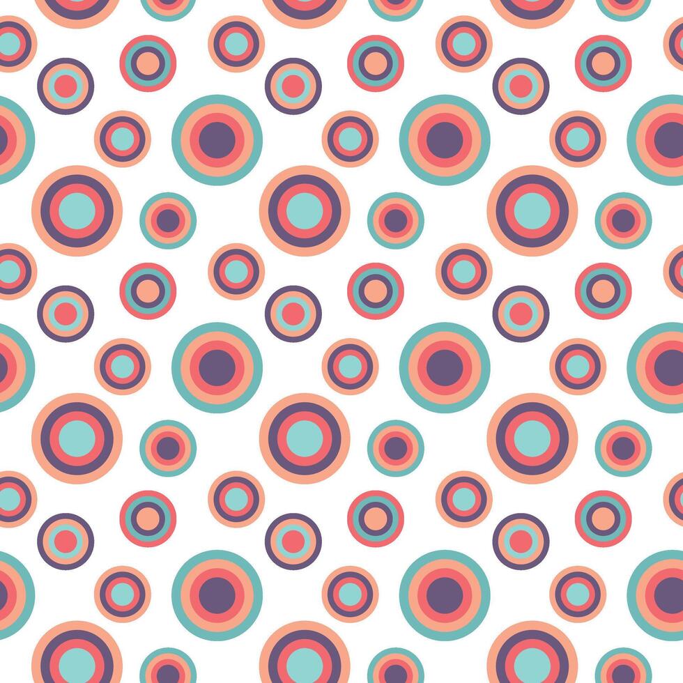 kleurrijk cirkel naadloos patroon herhaling achtergrond vector
