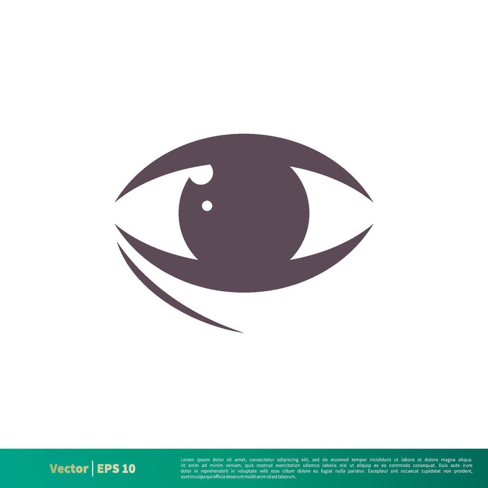 oog icoon vector logo sjabloon illustratie ontwerp. vector eps 10.