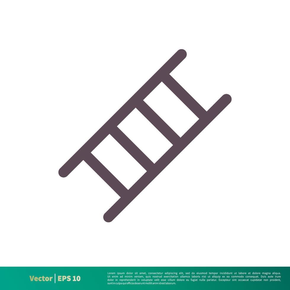 ladder icoon vector logo sjabloon illustratie ontwerp. vector eps 10.