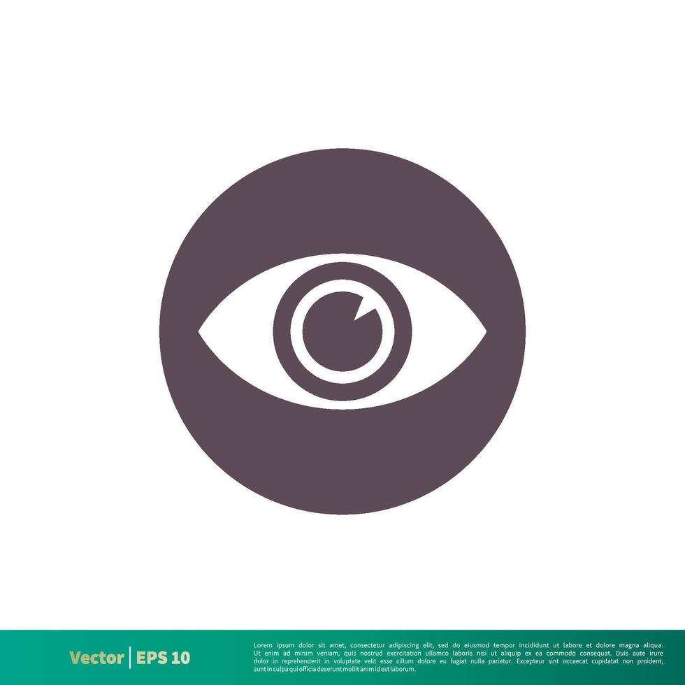 oog visie, visie icoon vector logo sjabloon illustratie ontwerp. vector eps 10.