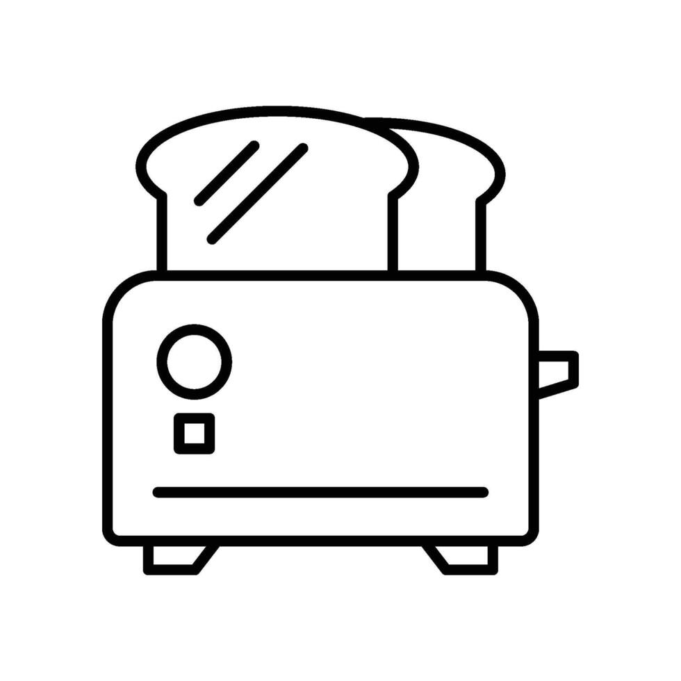 tosti apparaat icoon vector ontwerp illustratie