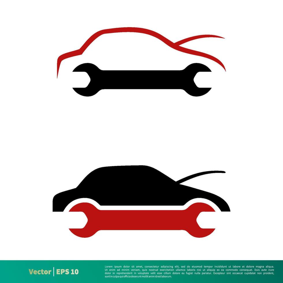 reparatie auto- icoon vector logo sjabloon illustratie ontwerp. vector eps 10.