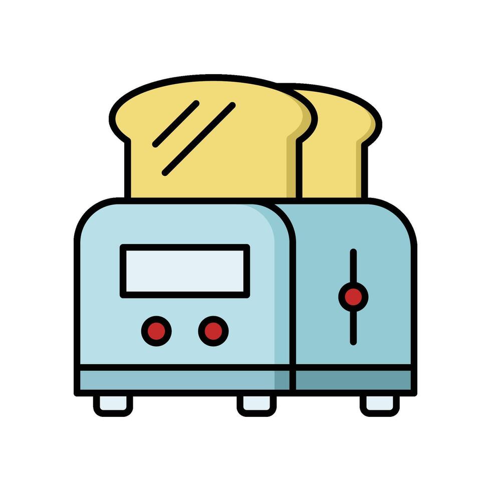 tosti apparaat icoon vector ontwerp illustratie