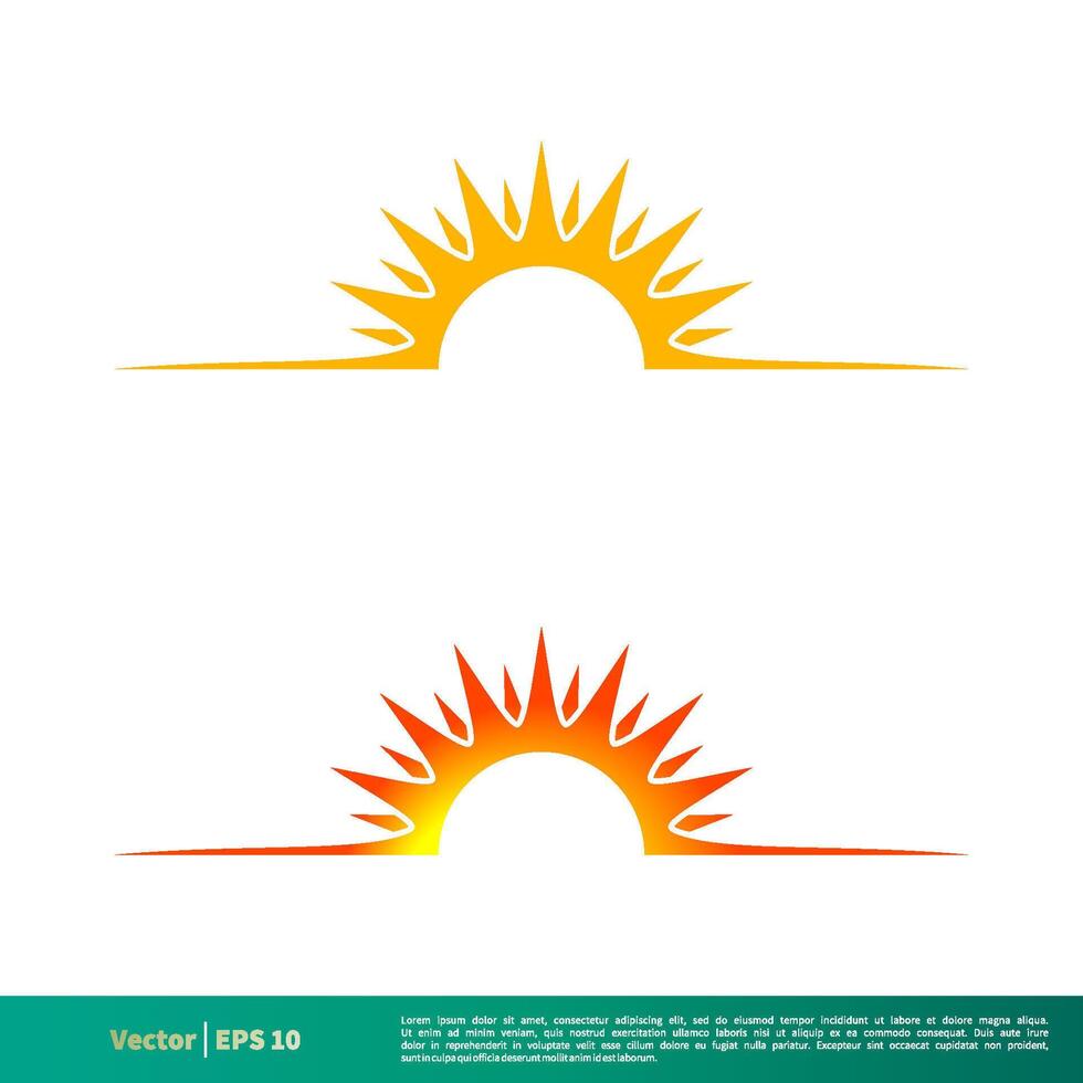 zonneschijn icoon vector logo sjabloon illustratie ontwerp. vector eps 10.