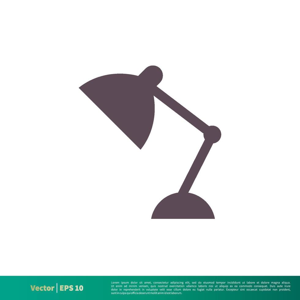 tafel lamp icoon vector logo sjabloon illustratie ontwerp. vector eps 10.