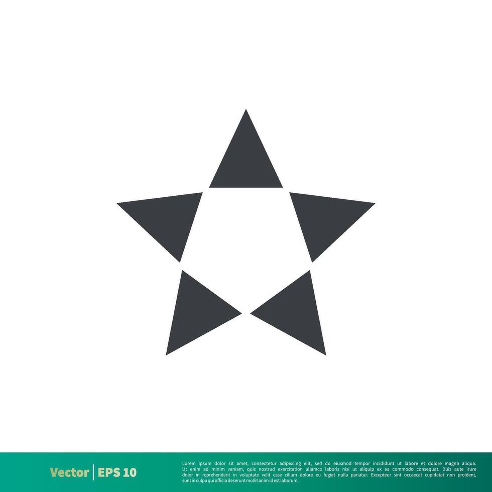 gemakkelijk ster vorm icoon vector logo sjabloon illustratie ontwerp. vector eps 10.