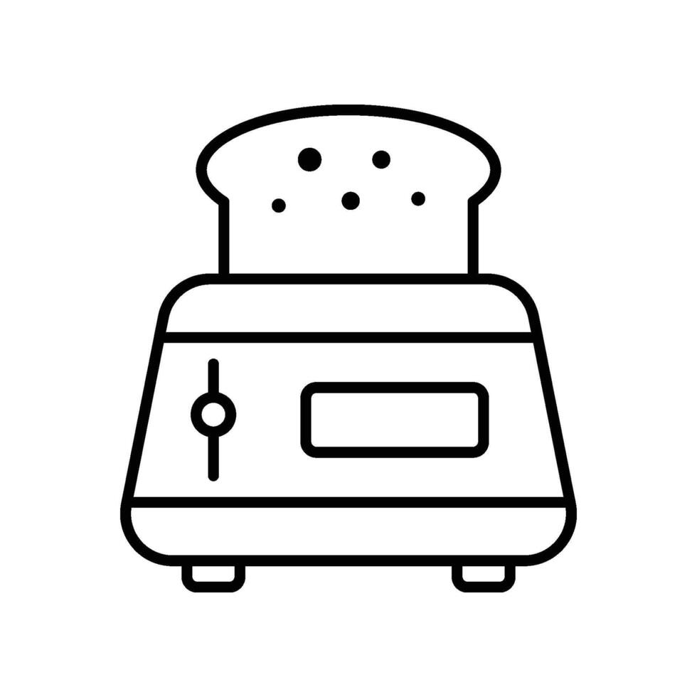 tosti apparaat icoon vector ontwerp illustratie