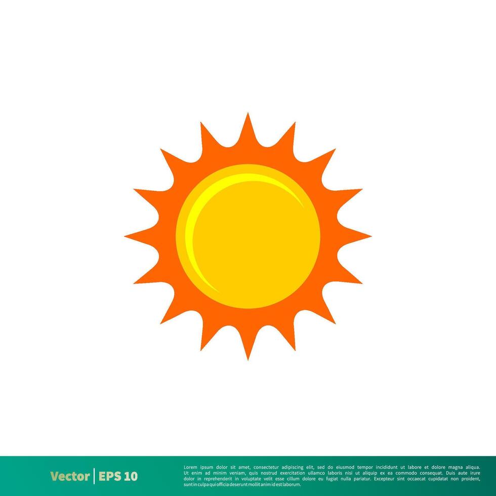 zon - zomer icoon vector logo sjabloon illustratie ontwerp. vector eps 10.