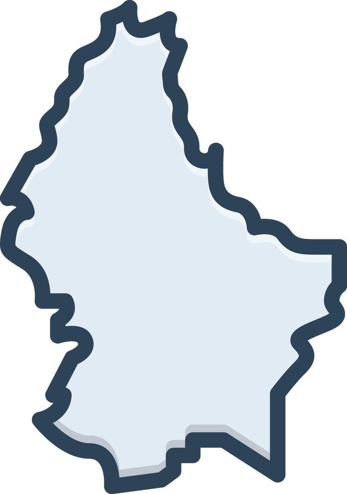 vector kleur icoon voor Luxemburg