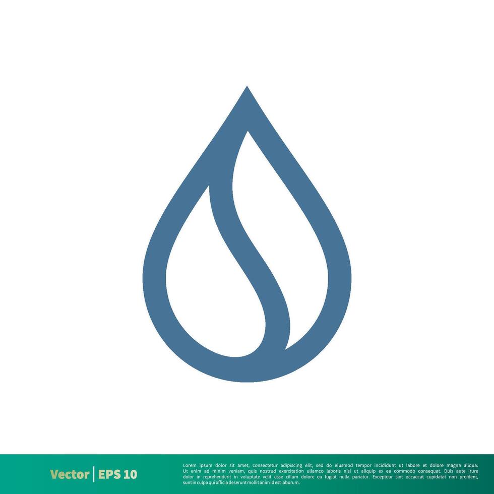 water, regendruppel icoon vector logo sjabloon illustratie ontwerp. vector eps 10.