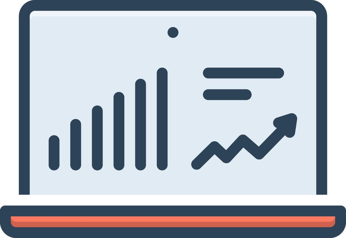 vector kleur icoon voor statistieken