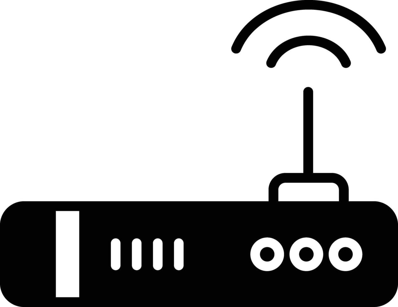 Wifi glyph en lijn vector illustraties