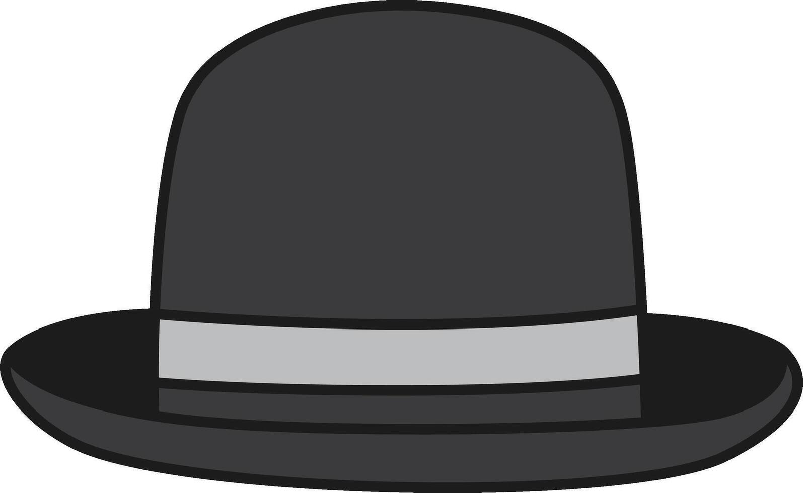 hoed medeplichtig icoon over- wit achtergrond, vlak detail stijl, vector illustratie