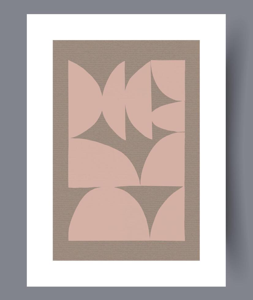 Scandinavisch abstract vector afdrukken. minimalistisch abstract muur kunst achtergrond voor afdrukken. Scandinavisch vector stijl.