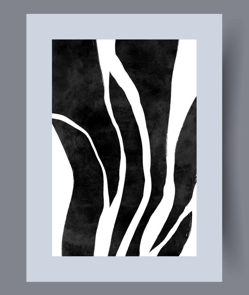 abstract strepen artistiek manier muur kunst afdrukken. hedendaags decoratief achtergrond met manier. muur artwork voor interieur ontwerp. afdrukbare minimaal abstract strepen poster. vector