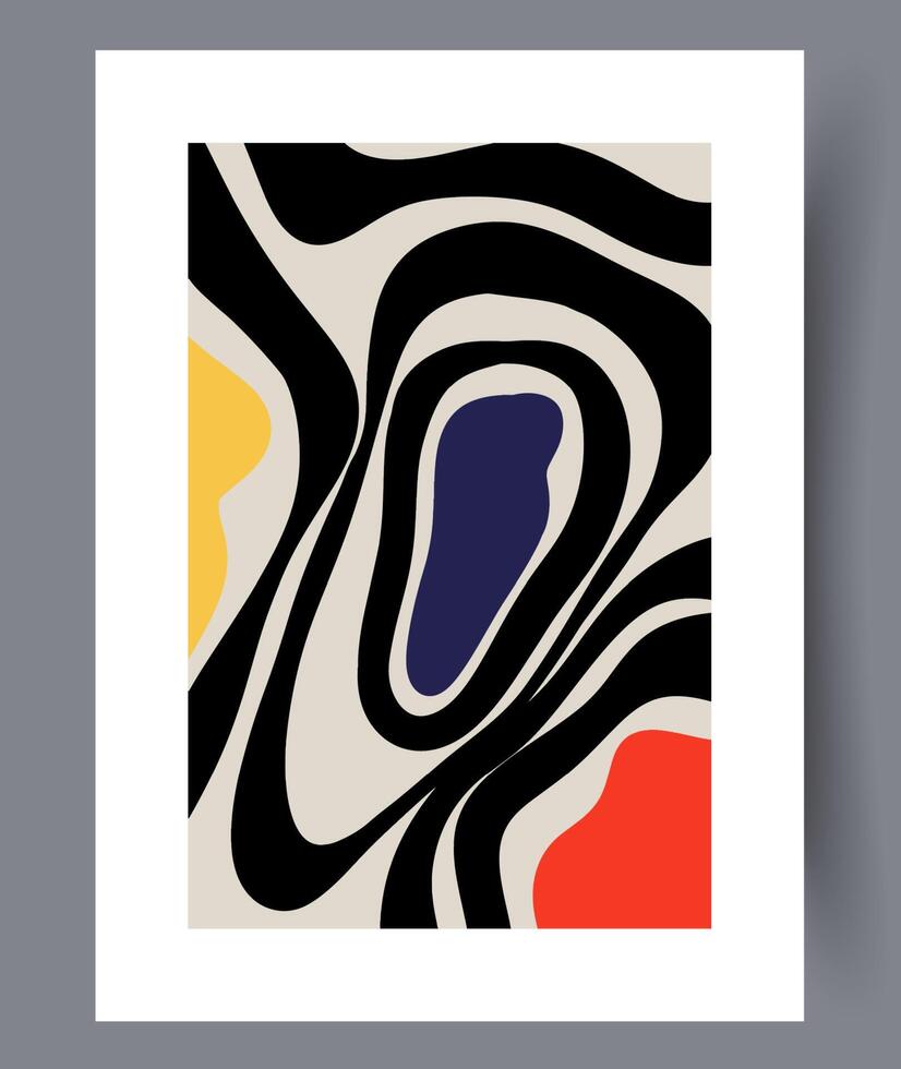 Scandinavisch abstract vector afdrukken. minimalistisch abstract muur kunst achtergrond voor afdrukken. Scandinavisch vector stijl.