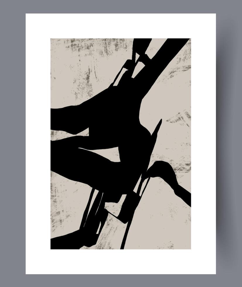 Scandinavisch abstract vector afdrukken. minimalistisch abstract muur kunst achtergrond voor afdrukken. Scandinavisch vector stijl.