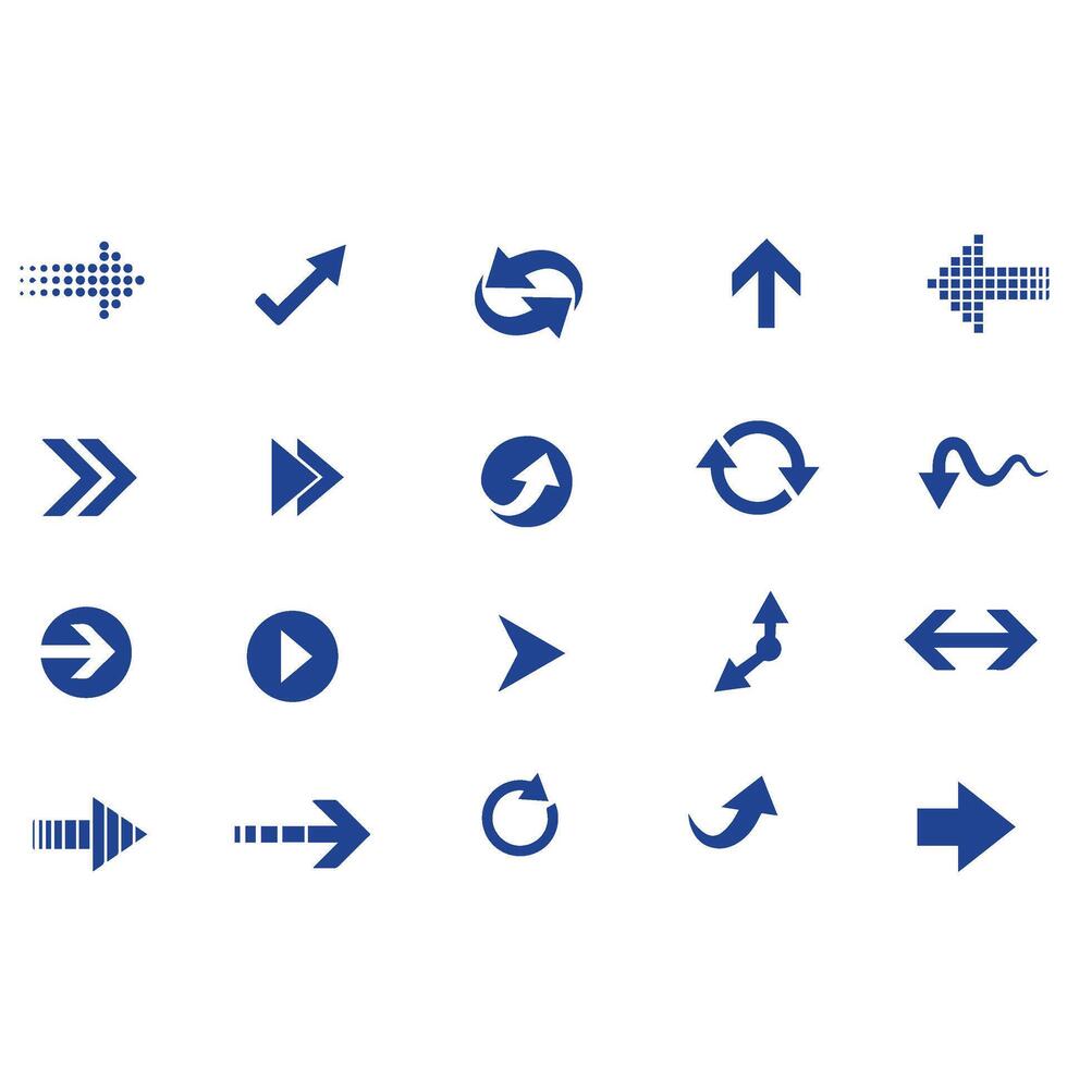 pijlen vector reeks icoon