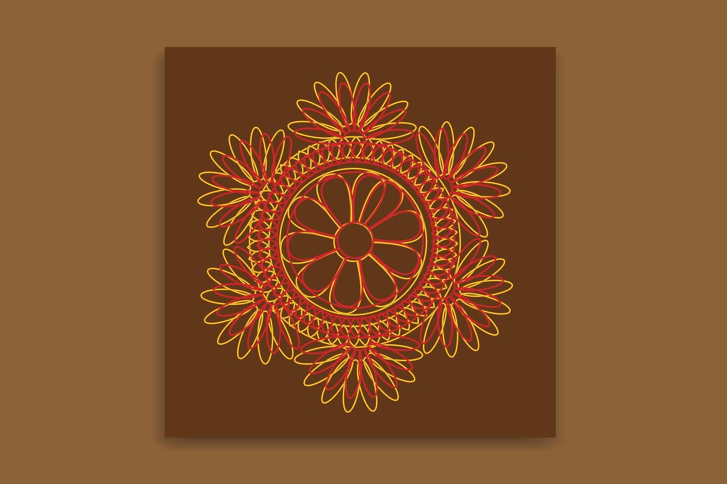 mandala kunst ontwerp vector