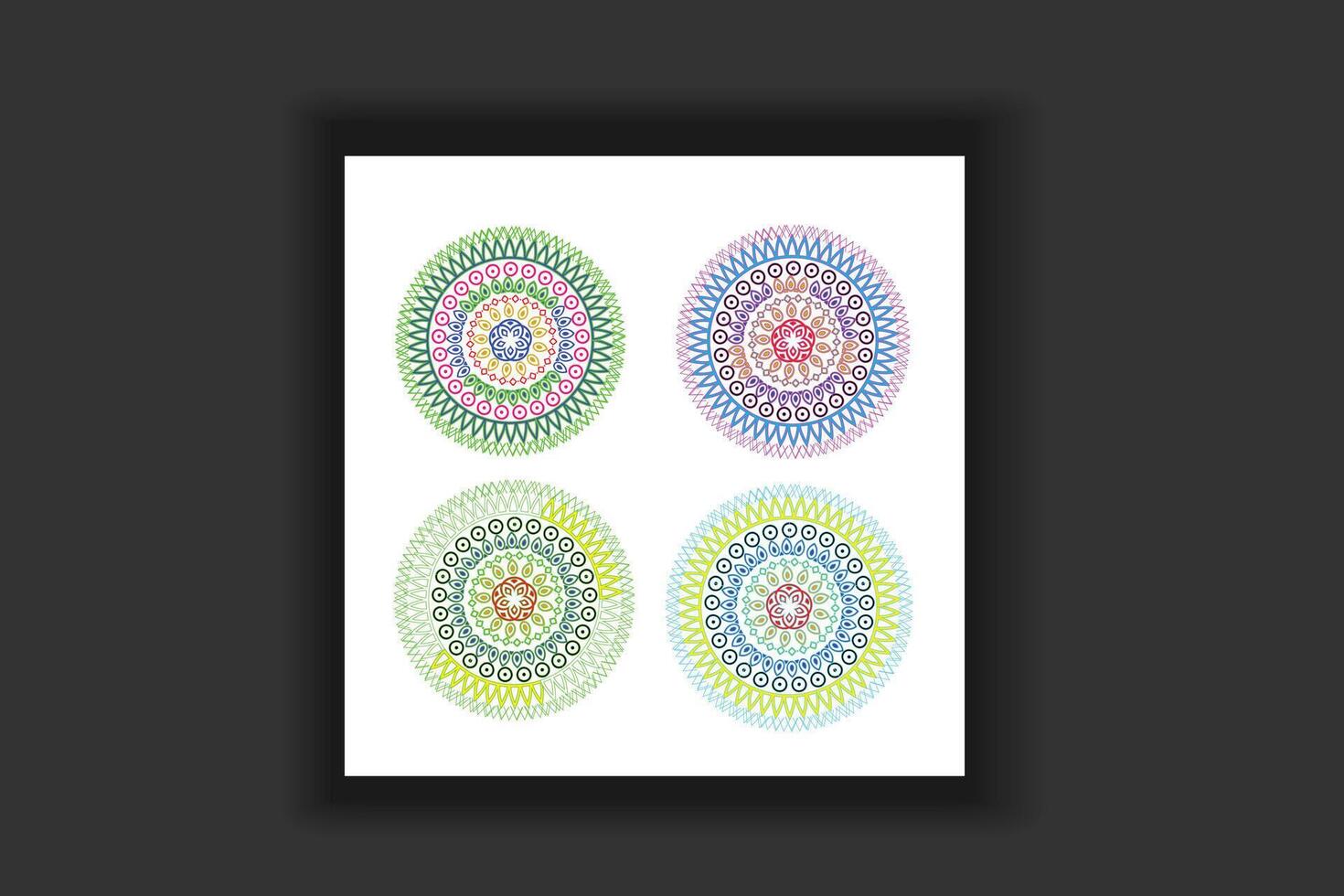 traditioneel mandala ontwerp sjabloon vector