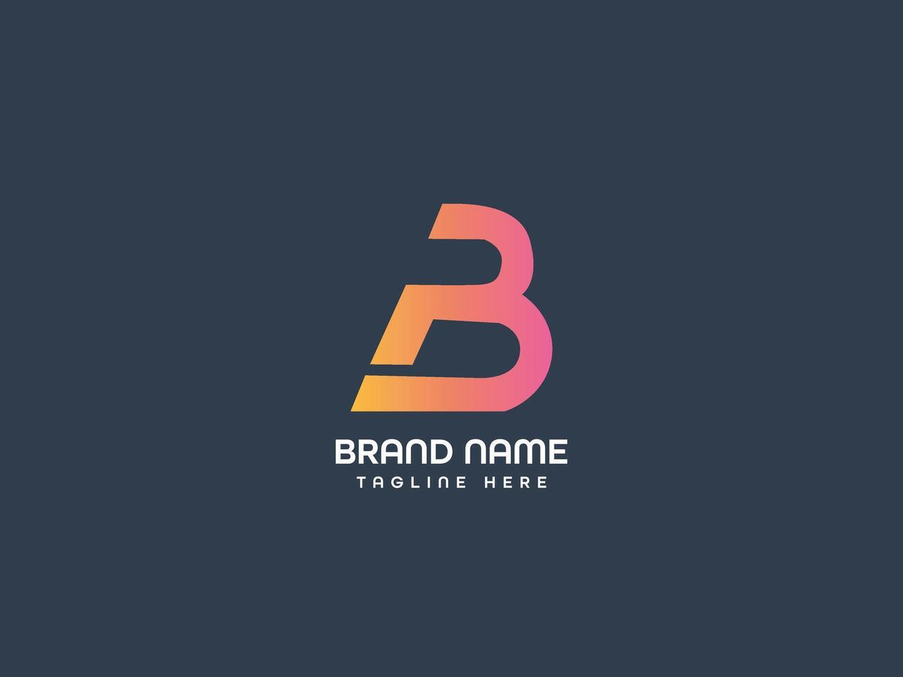 brief logo ontwerp vector