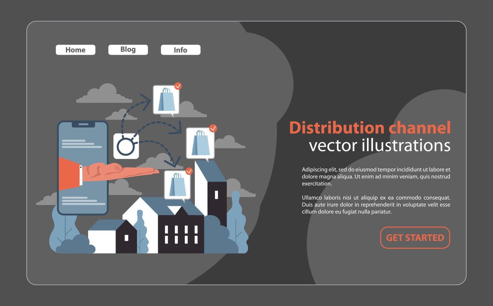 markt penetratie concept. vlak vector illustratie.