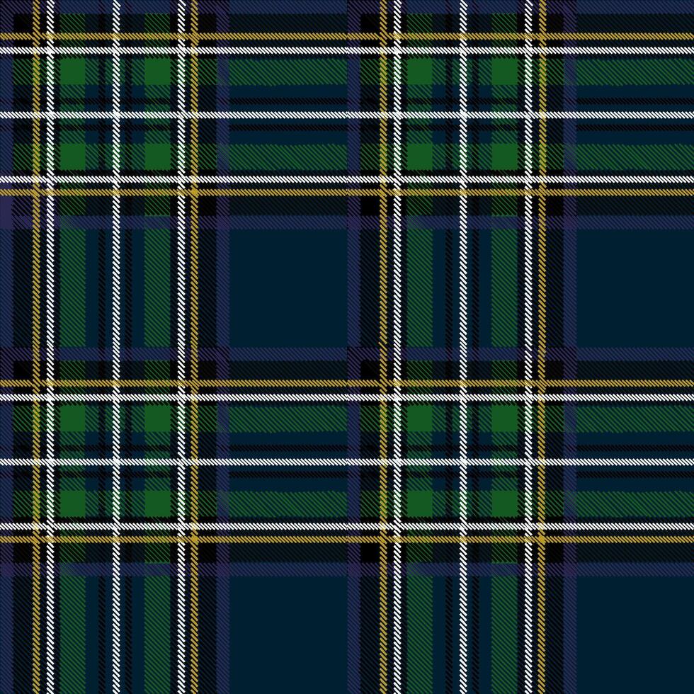 geruit naadloos patroon in Schots stijl. tartan. een klassiek Kerstmis meetkundig patroon. wollen blauw en groen kleding stof. vector