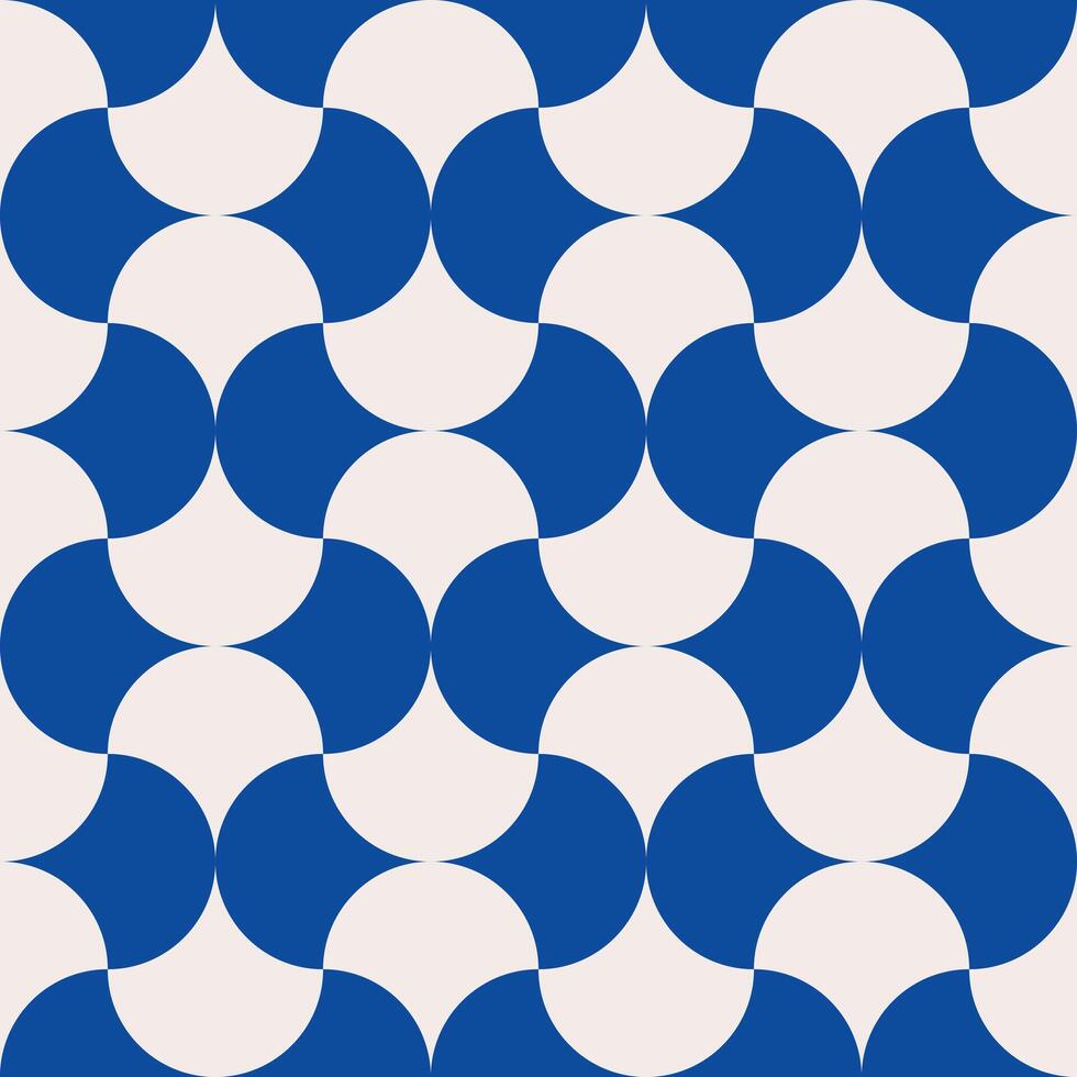 naadloos blauw koraal meetkundig patroon retro achtergrond. vector