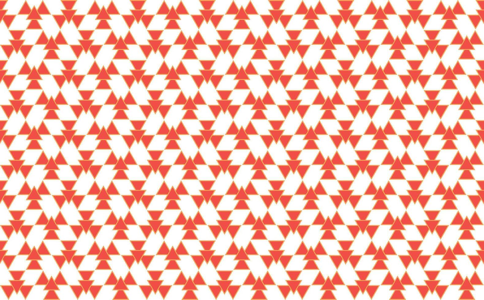 illustratie behang, abstract meetkundig stijl. herhalen monster rood driehoek Aan wit achtergrond. vector