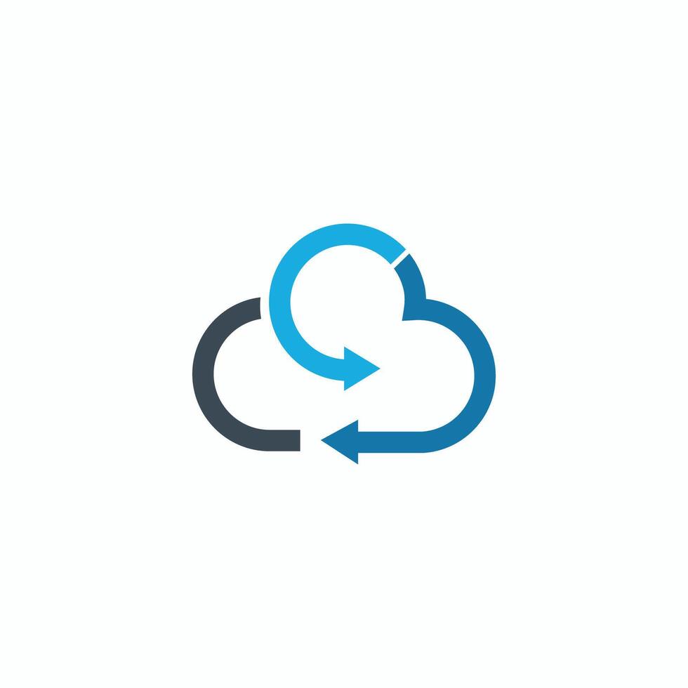 ontwerpsjabloon voor cloudlogo vector